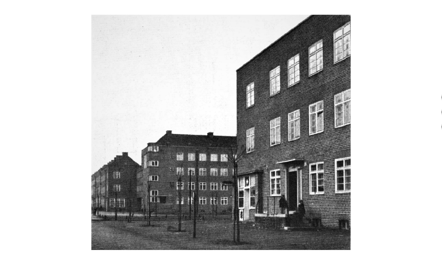 Instytut Langfuhr – Zabudowa według projektu architektów Martina Kiesslinga i Alberta Krügera, ul. Kościuszki (1929) Źródło: Gedanopedia